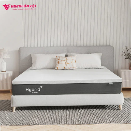 King Size Skin-Friendly Eco Friendly Massage Hybrid Natural Latex With Memory Foam Mattress Elastic Hotels Factory in VietNam