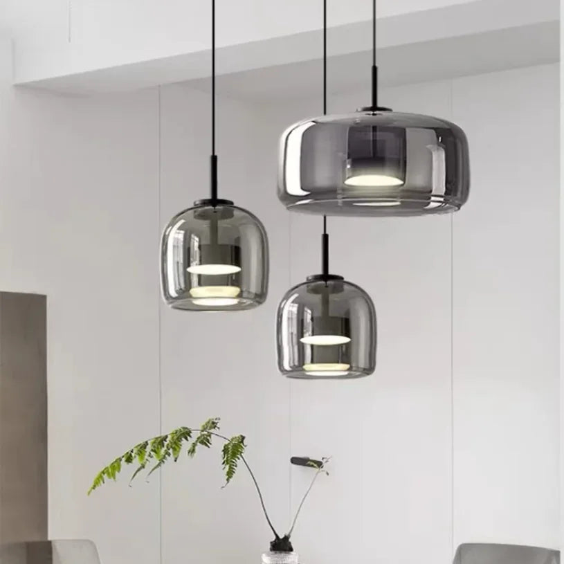 Glass LED Pendant Light for Kitchen, Restaurant, Hanging Lamp, Modern Bedroom, Bedside Shop Decoration, Ceiling Chandeliers, Lustres Decor