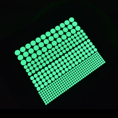 407 PCS Luminous Dot Living Room Children's Room Decoration Fluorescent Wall Stickers Home Wallpaper Bedroom Decoration