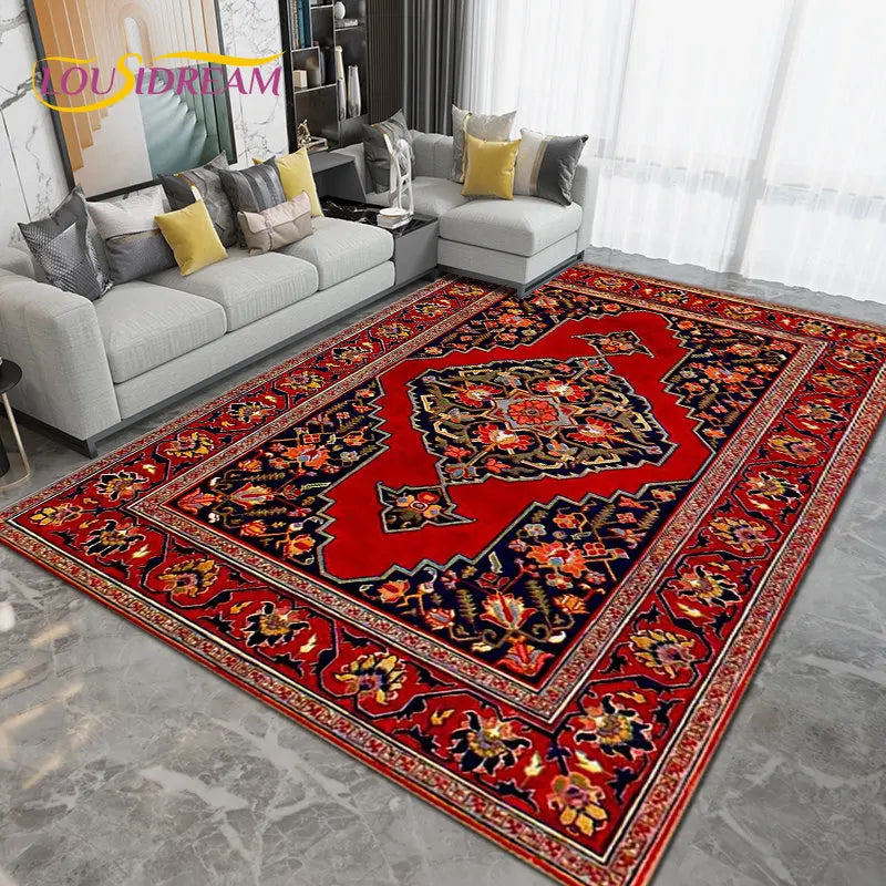Persia Bohemia Nordic  Area Rug Large,Carpet Rug for Living Room Bedroom Sofa Doormat Decoration,kids Play Non-slip Floor Mat 3D