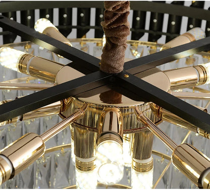 Luxury Modern Crystal Ceiling Chandelier For Living Room Lights Lustre Home Decor Indoor Lighting LED Dining Room Pendant Light