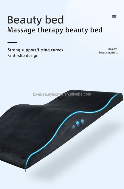 Curved Spa Mattress Anatomical Mattress Wave Foam Sponge Lash Bed Mattress Topper Eyelash for Lash Bed