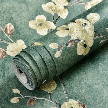 Floral Wallpaper Self-adhesive Warm Girl Bedroom 3d Thickening Wall Decoration Stickers Living Room Restaurant Sofa Background