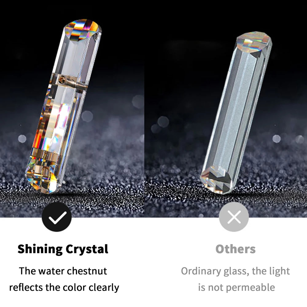 Vrygle Modern Crystal Chandeliers ,6-Light Crystal Rectangle Chandeliers, Dining Room Light Mount for Living Room Kitchen，room