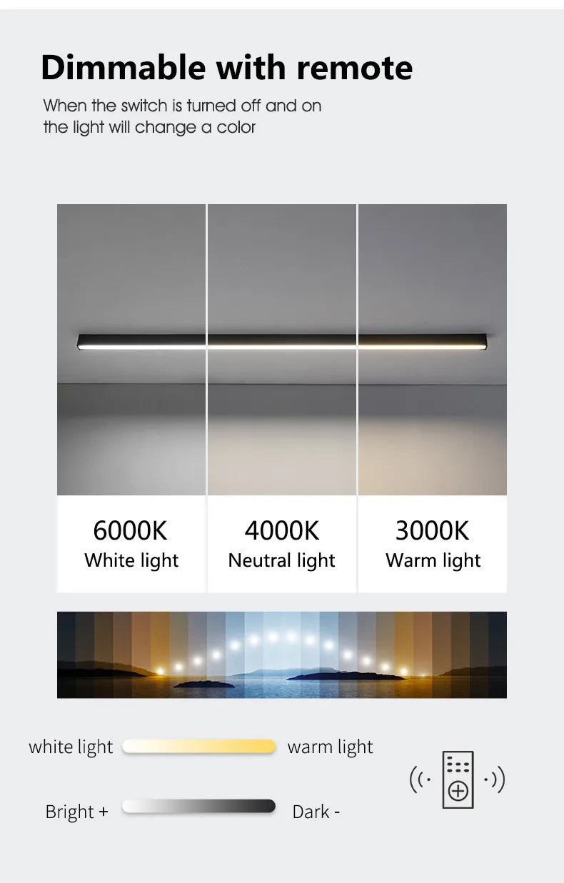 Ceiling lamps for kitchen, living room, ceiling lights led bedroom, dining room, Nordic modern aisle, balcony strip light