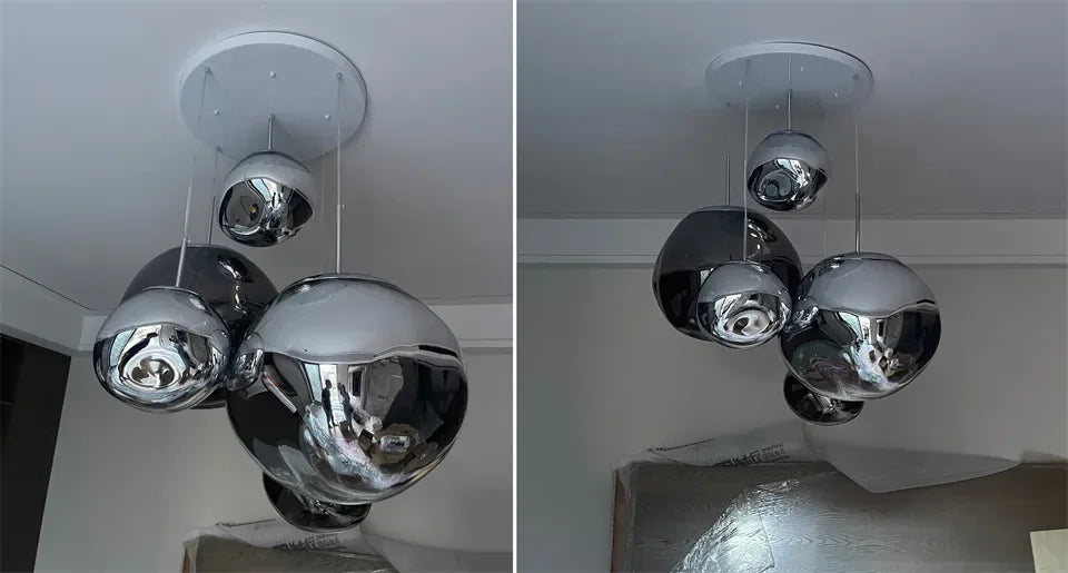 Nordic Lava Loft LED Pendant Light Modern Light PVC Lighting Living Room Indoor Decor Home Fixtures Kitchen Hanging Pendant Lamp