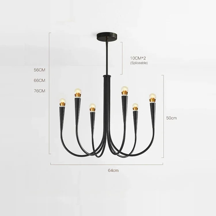 Modern French  Classic Design Branch Chandeliers for Living Dining Room Bedroom Hanging Pendant Lamp Medieval Lighting Fixtures