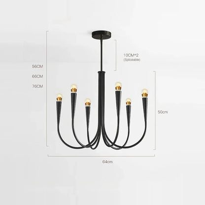 Modern French  Classic Design Branch Chandeliers for Living Dining Room Bedroom Hanging Pendant Lamp Medieval Lighting Fixtures