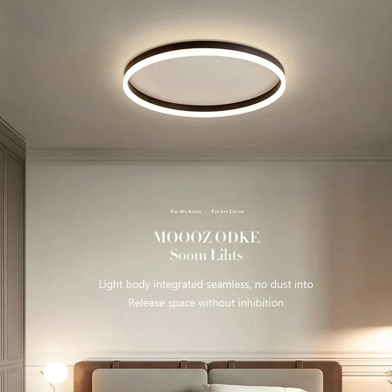 Modern LED Ceiling Lamp Chandelier for Living Dining Room Kitchen Bedroom Nordic Simple Round Home Decor Lighting Fixture Luster