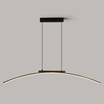 Pendant Light Nordic Chandelier Interior Décor Strip Curved Bridge LED Hanging Lamp Bedroom Living Room Home Lighting Fixtures