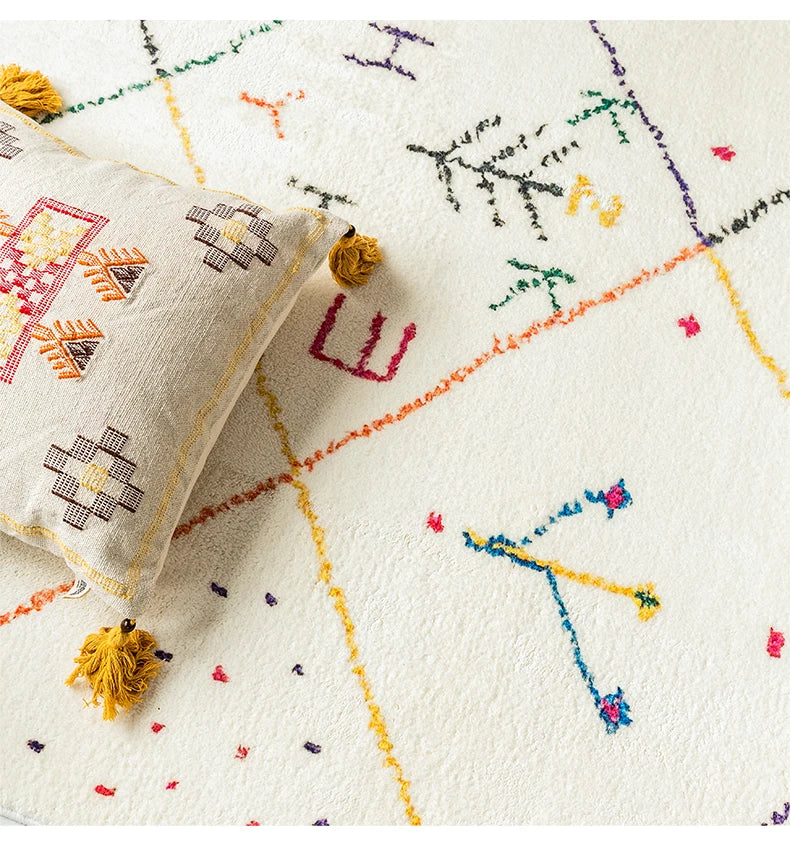 Carpet for Living Room Ethnic Style Large Area Fluffy Children Bedroom Rug Home Decoration Cloakroom Plush Mat ковер Tapete 러그