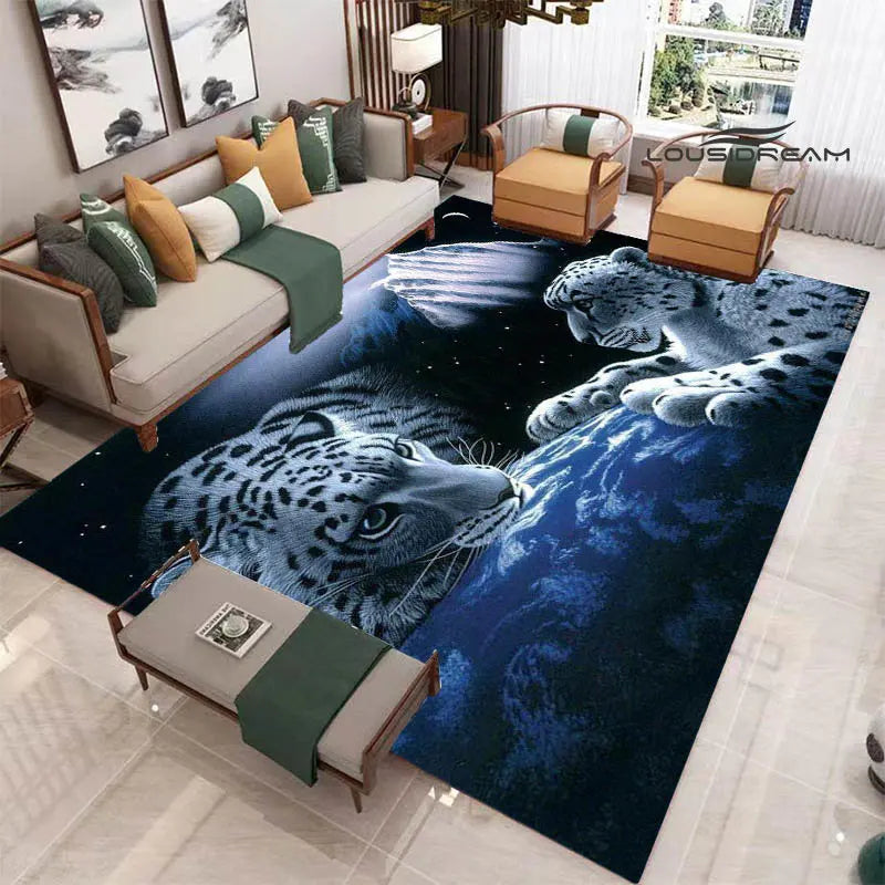 3D tiger printed carpet Fashion yoga mat Photography prop room decor  area rug  carpets for living room