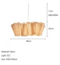 Handmade fabric LED chandelier Japanese retro study bar homestay living room fabric lighting