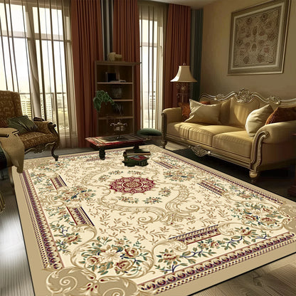European Style Large Size Carpets for Living Room Decorative Household Rug for Bed Room Washable Non-slip Floor Mat Customizable