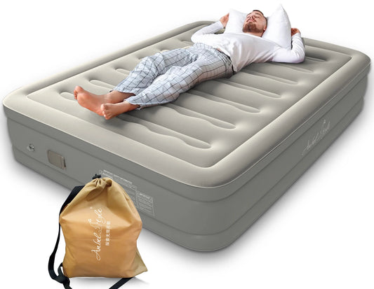 Luxury Twin Size Automatic Inflatable Mattress Camping air Bed with Carry Bags Manufacture Directly Supply