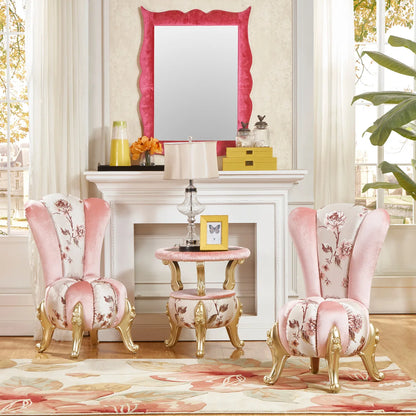 European-Style Leisure Chair Coffee Table Three-Piece Living Room Sofa Couch Balcony Table and Chair Living Room