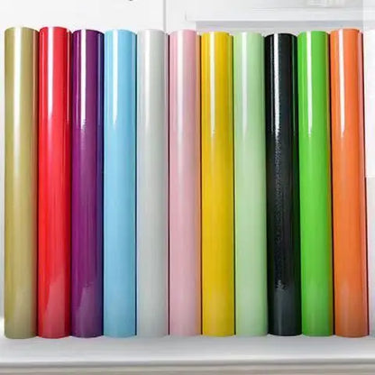 80cm Solid Color Decorative Film PVC Self Adhesive Wall Paper Furniture Renovation Stickers Kitchen Cabinet Waterproof Wallpaper