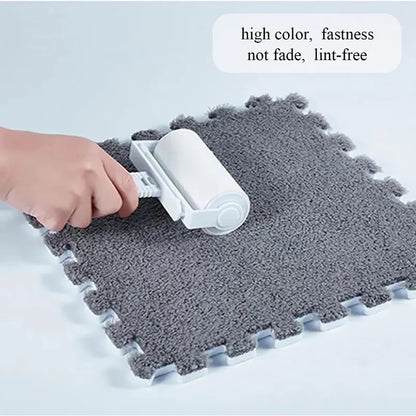 EVA Crawling Mat Stitching Suede Floor Mat Baby Play Mat Home Fashion Living Room Bedroom Puzzle Foam Carpet 30*30*1x1.0cm