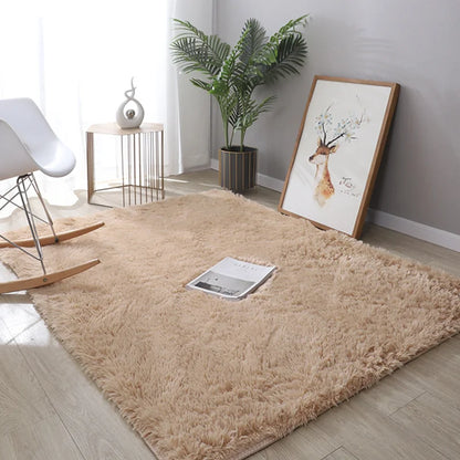 Pink Kids Carpet For Girls Bedroom Decoration Nordic large Living Room's Rugs Fluffy Hall Carpets Soft Plush Nursery Play Mats