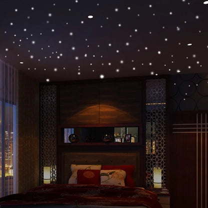 407 PCS Luminous Dot Living Room Children's Room Decoration Fluorescent Wall Stickers Home Wallpaper Bedroom Decoration