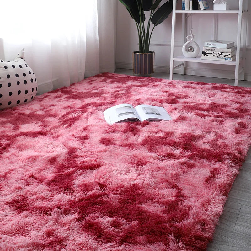 Carpets For Living Room Modern Sofas Grey Fluffy Carpet Bedroom Decoration Anti-slip Furry Large Rug Washable Floor Covering Mat