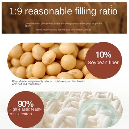 Tatami Soft Mattress for Dormitory Single Bed Mat Soy Fiber Cushioned Floor Mat Double Mattress for Comfortable Sleep
