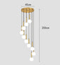 Modern ring stairs led lights pendant light lamps for living room led Chandeliers for dining room hanging light indoor lighting