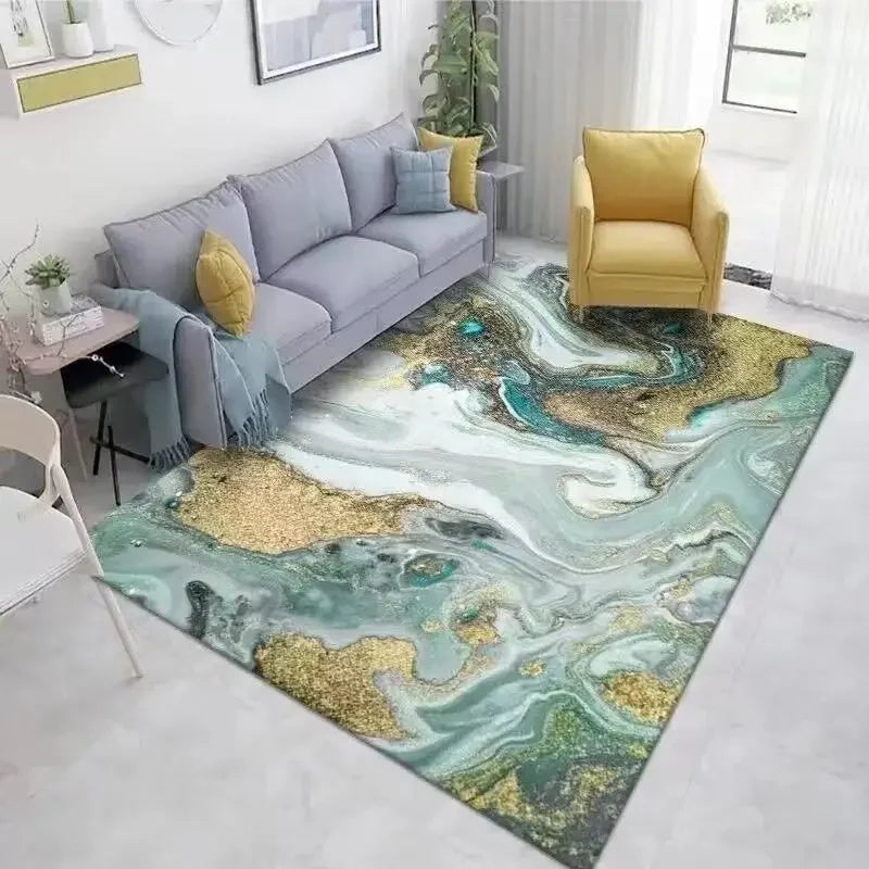 European Red Luxury Carpet Large Living Room Decoration Home Rugs Soft Comfortable Lounge Rug Anti Slip Washable Bedroom Mat