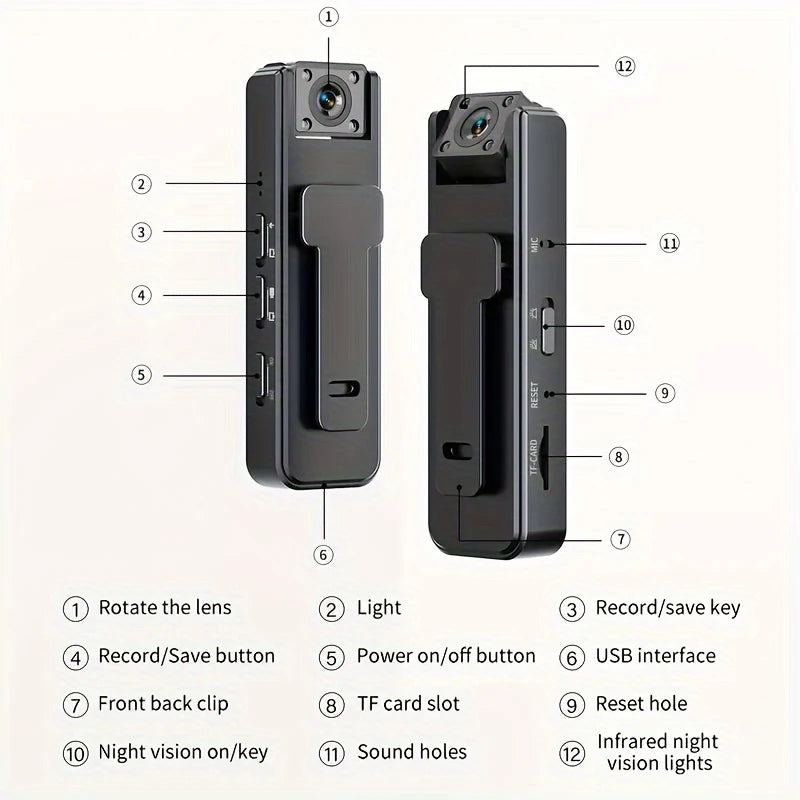 Xiaomi A9 Mini Night Vision Camera HD 1080P Wifi Digital Camera Handheld Camera Outdoor Sports Camera Outdoor Video Camcorder