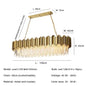 Light luxury golden luxury chandelier interior lighting hotel living room ceiling Led glossy lighting fixture crystal chandelier