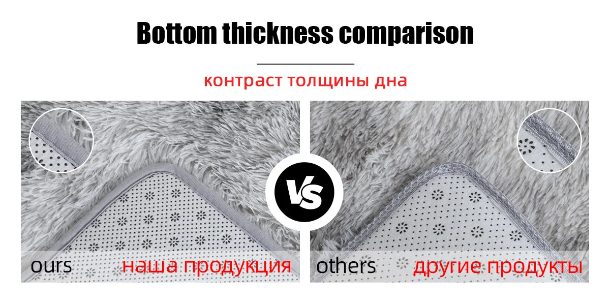 Thicken plush carpet home decoration Large Area Rug Fluffy warm winter carpets for living room rugs for Bedroom floor mats