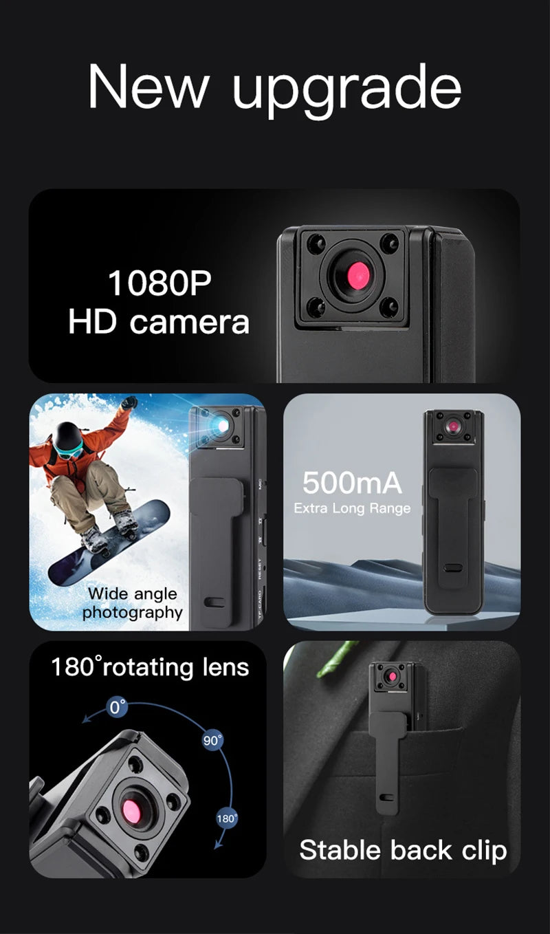 Xiaomi A9 High-definition 1080P Mini Camera Night Vision Portable Digital Camera Outdoor Sports Camera Riding Camcorder