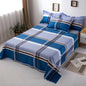 Abstract Geometric Stripe Lines Flat Sheet 3 Pieces 100% Cotton Bed Sheet Soft Comfortable Bedding for Guestrooms and Bedroom
