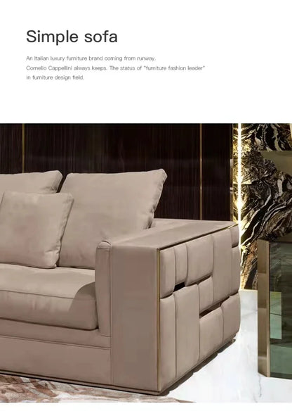 Luxury Furniture Sectional Corner Couch 1+2+3 Luxury Furniture Set Italian Modern Living Room Sofa Sets