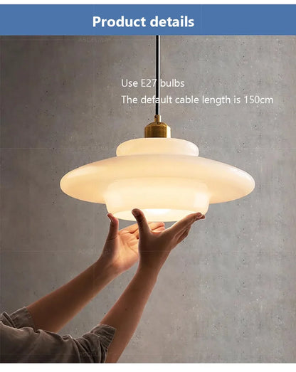 Nordic  Glass Pendant Lamp Art Decorative Dinning Room Lamp Kitchen Island Bedrrom Bedside LED E27 Modern Light Fixtures