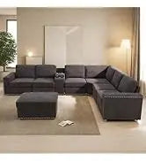Cars Sofa for Living Room Set 3 Piece Modern Decor Loveseat Set with Arms and Nailhead,Includes Couch and A