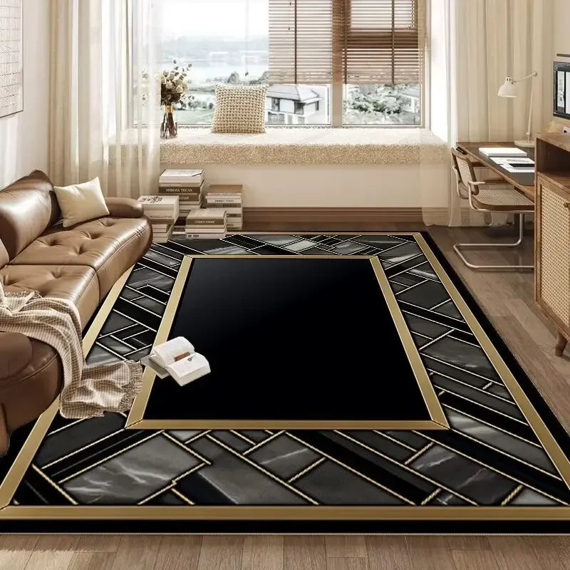 Retro Versace Style CARPET FOR LIVE ROOM Non-slip Bedroom Soft Large Rug Hall Decoration Washable Floor Mats Customizable Ковер