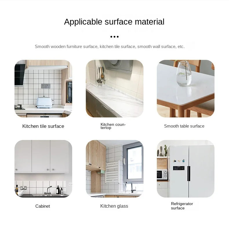 Kitchen Stove Oil-proof Sticker Waterproof High Temperature Resistant Wallpapers Kitchen Decoration Self Adhesive Contact Paper
