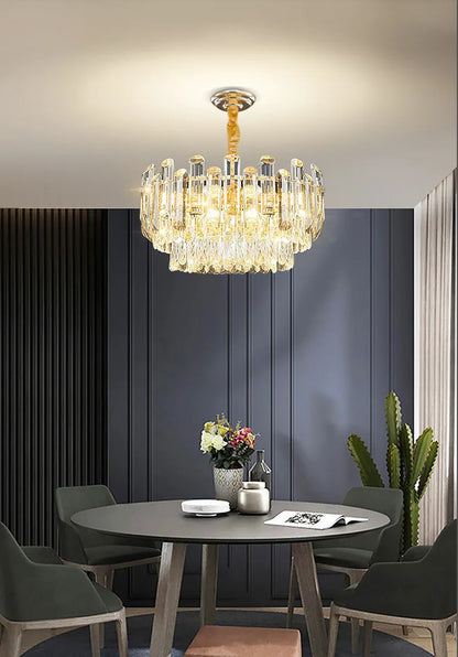 Post-modern Simple and Luxurious Crystal Chandelier Living Room Lamps Dining Room Decoration Household Led Indoor Lighting