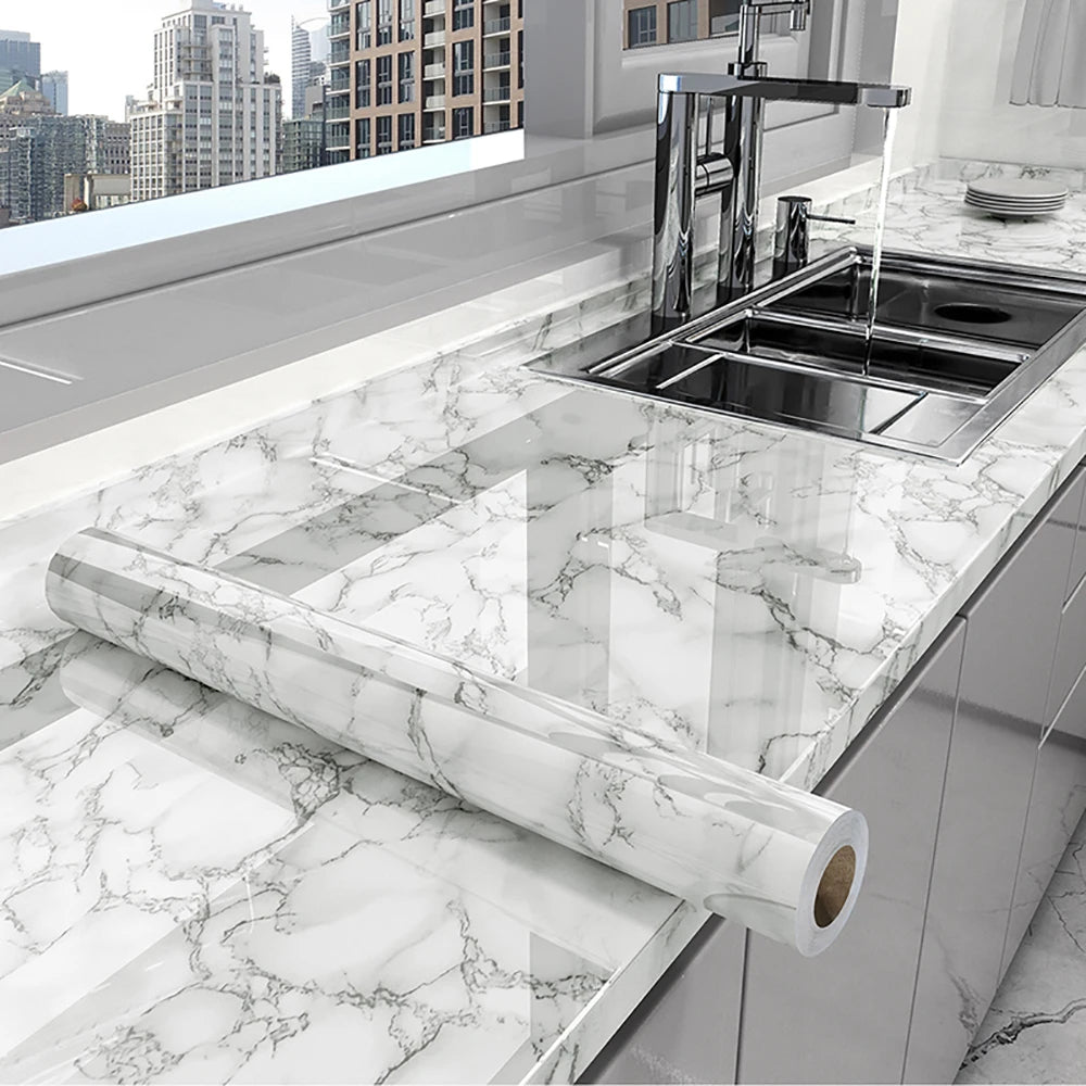 40cm Oil Fume Patch Kitchen Cabinet Storage Fire Resistance Waterproof Wall Stickers Thermal Insulation Self-adhesive Wallpaper
