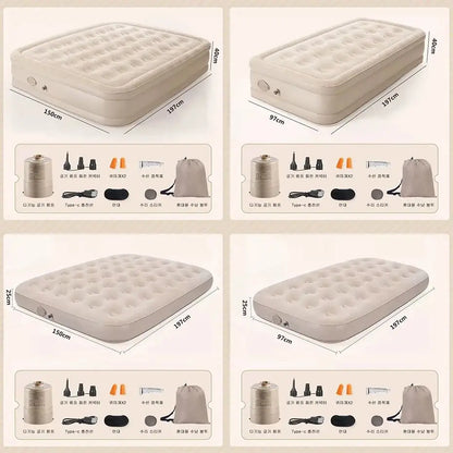 Twin Air Bed with Built in Electric Pump Blow Up Bed Mattresses ,Elevated Inflatable Air Mattress for Home Guest Camping