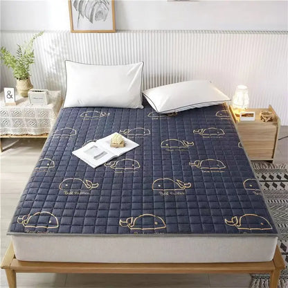Ultra-soft foldable Cotton Mattress, Breathable Anti Tatami Mat, Student Dormitory, Single, Double, King Size Bed, Household