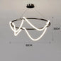 Post-Modern Restaurant Notes Long Hose Lamp Creative Bar Cafe Shop Art Front Desk Designer Chandeliers