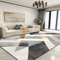 Modern Golden Geometric Carpet for Living Room Large Area Decoration Home Rugs for Bedroom Soft Non-slip 200x300 Lounge Sofa Mat