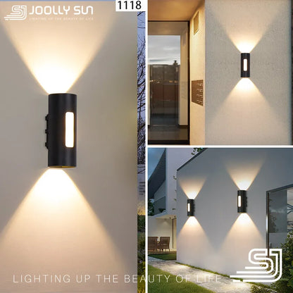 JoollySun Wall Light Outdoor Lamp Home Decor Lighting for Balcony Garden LED Waterproof Aluminium Modern Wall Mounted Sconces