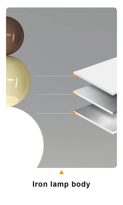 Nordic Pendant Light Modern LED Hanging Lamp Cream Style Indoor Lighting Room Decor Bedroom Living Room Bedside Light Fixture