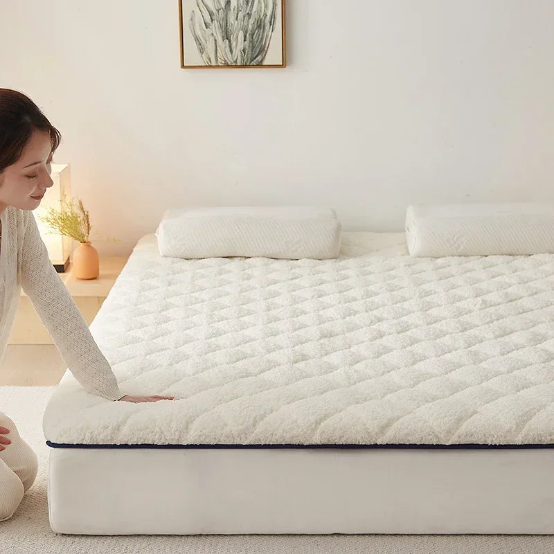 Comfortable Armchair Bed with Tatami Mattress Inflatable Sleeping Mat Single Futon Bed Home or Use