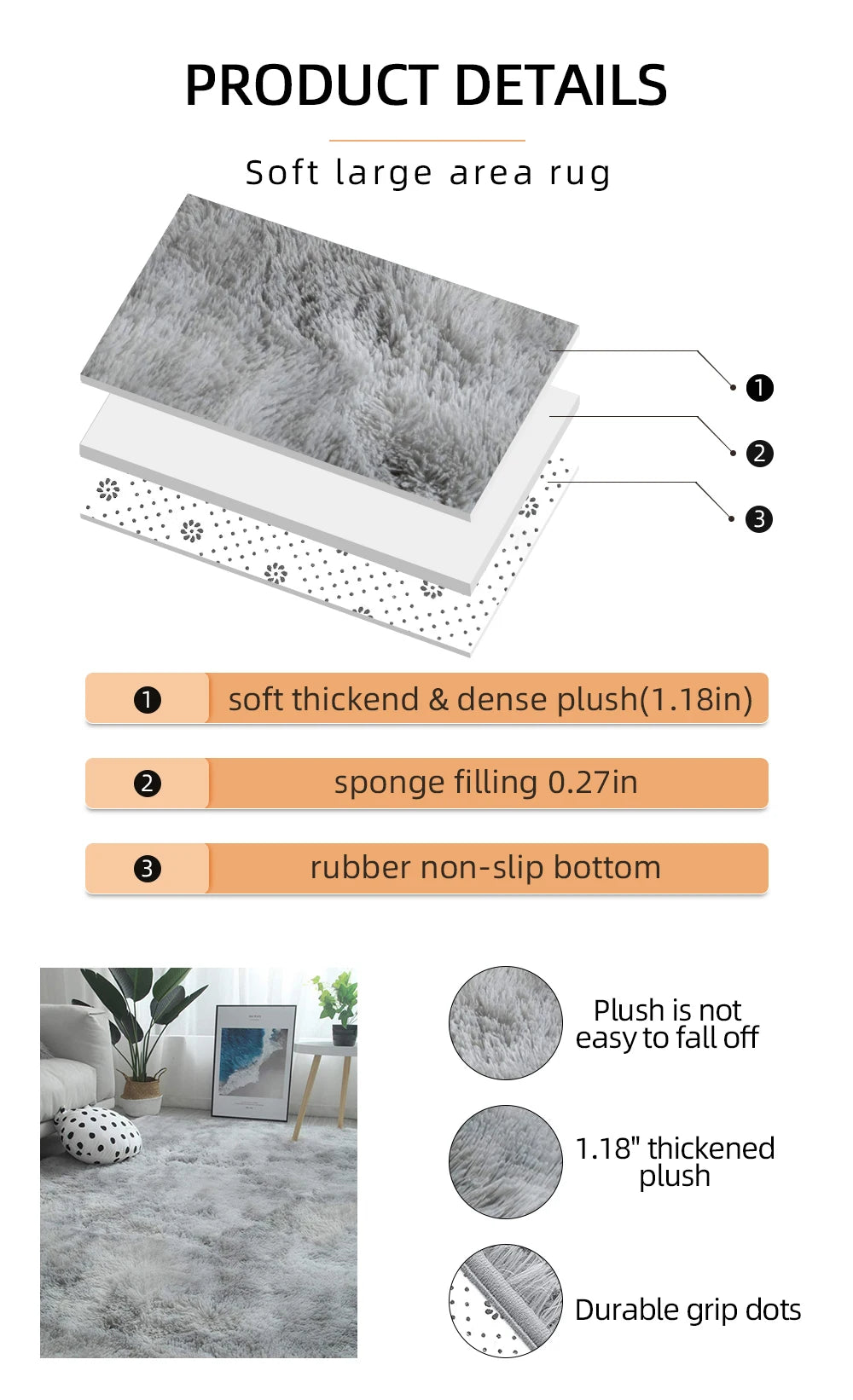 Thicken Faux Fur Area Rugs Oval fluffy Long Hair Carpet Floor mats plush Soft door Mat bedside carpets for bedroom living room