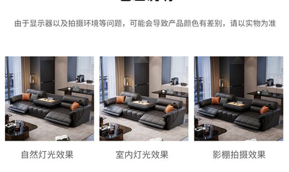 Genuine Leather Modern Sofa Chair Living Room Electric Designer Reclining Sofa Italian Loveseat Divano Soggiorno Home Furniture