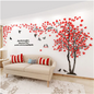 3D Mirror Tree Wall Sticker, Living Room Decals, DIY Acrylic Art, TV Background Wall Poster, Home Decoration, Bedroom Wallpaper